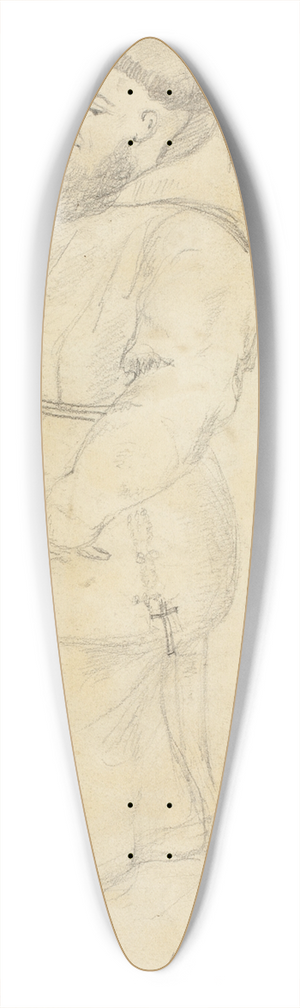 Sir Edwin Henry Landseer - Seated Friar 39.3 inch art pintail longboard deck