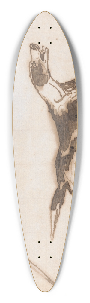 Sir Francis Grant - Study of a Hound, Running 39.3 inch art pintail longboard deck