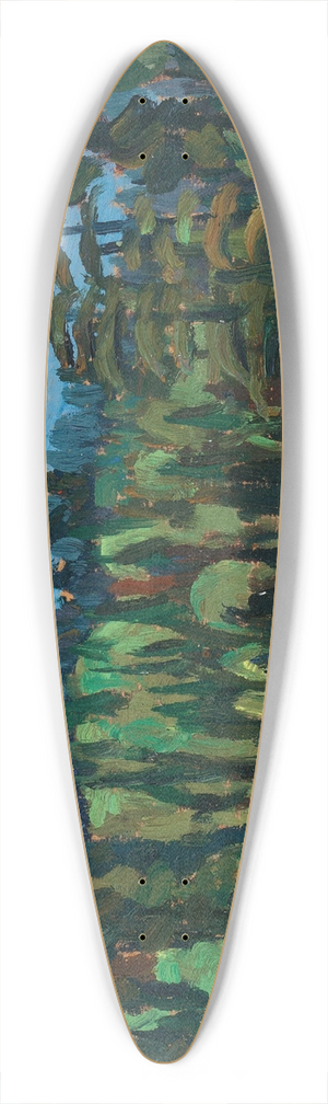 Sir Frederick Grant Banting - Near Temagami 39.3 inch art pintail longboard deck