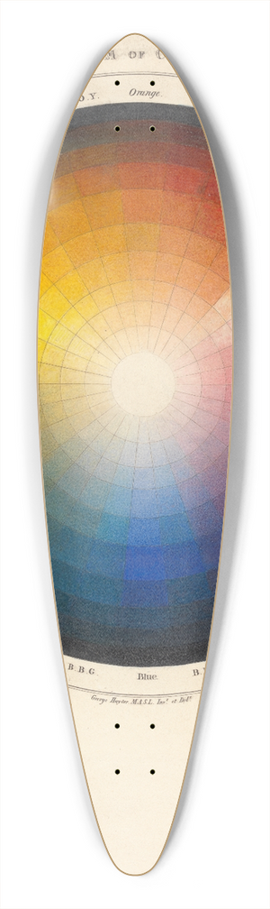 Sir George Hayter - Diagram of Colours 39.3 inch art pintail longboard deck