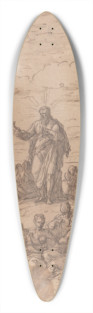 Sir James Thornhill - The Sermon on the Mount 39.3 inch art pintail longboard deck Sir James Thornhill - The Sermon on the Mount 39.3 inch art pintail longboard deck