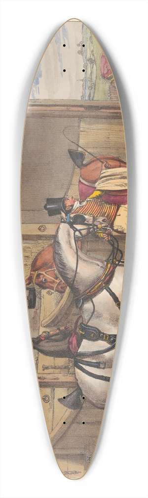 Sir John Dean Paul - Stanhope Horse 39.3 inch art pintail longboard deck