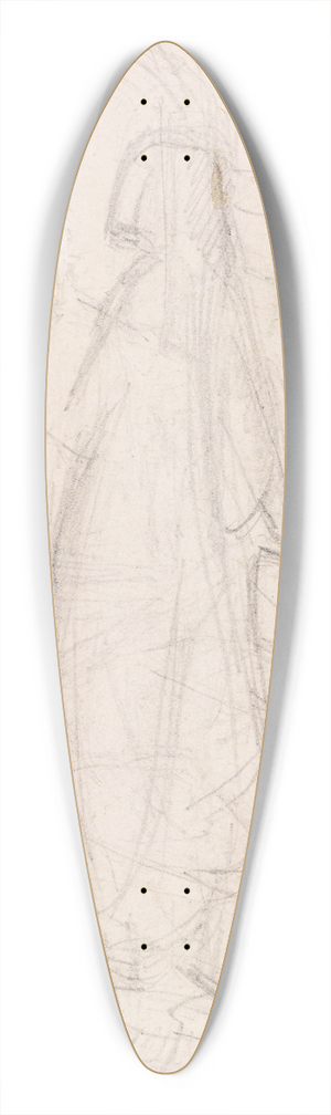 Sir John Everett Millais - Tennysons St Agnes Eve  Compositional Sketch 39.3 inch art pintail longboard deck