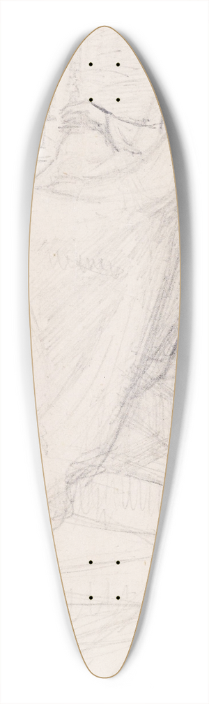 Sir John Everett Millais - Tennysons St Agnes Eve  Compositional Sketch 39.3 inch art pintail longboard deck