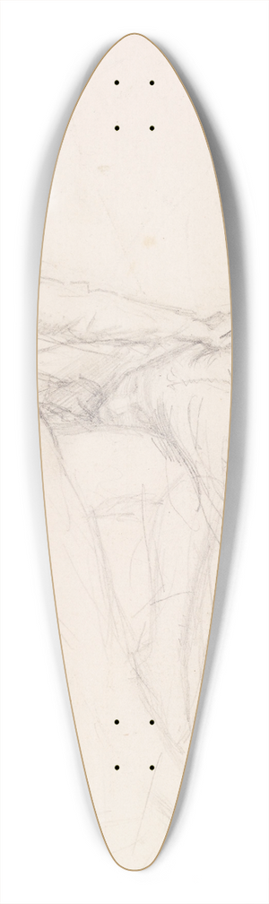 Sir John Everett Millais - Tennysons The Sisters  Figure Sketch 39.3 inch art pintail longboard deck