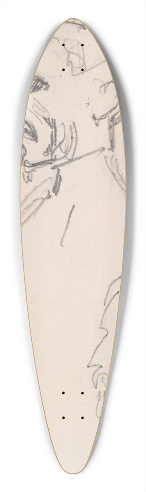 Sir John Everett Millais - Two Head Studies in Profile 39.3 inch art pintail longboard deck