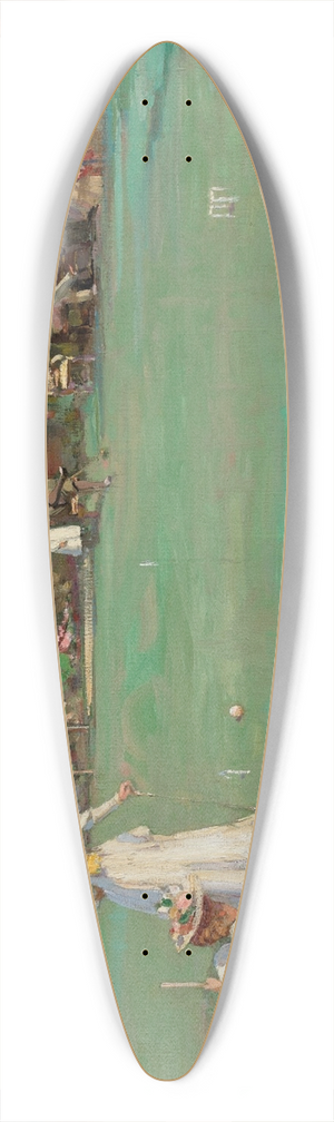 Sir John Lavery - The Croquet Party 39.3 inch art pintail longboard deck