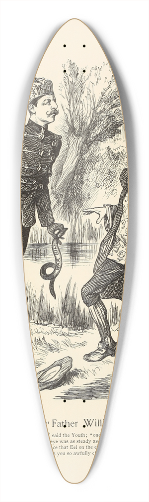 Sir John Tenniel - Father William 39.3 inch art pintail longboard deck