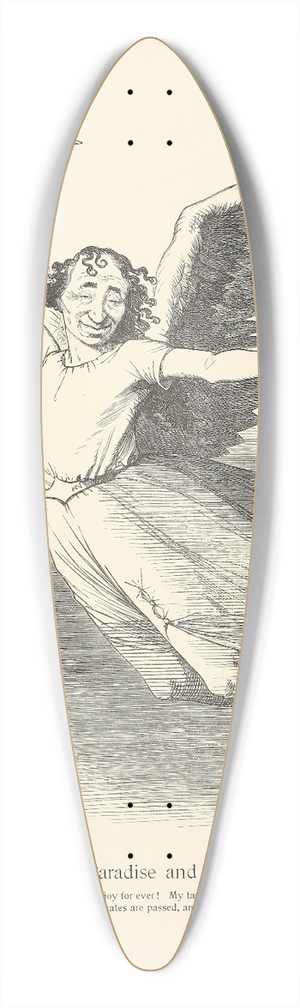 Sir John Tenniel - Paradise and the Peri 39.3 inch art pintail longboard deck