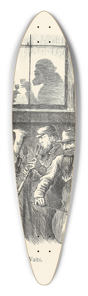 Sir John Tenniel - The Waits 39.3 inch art pintail longboard deck