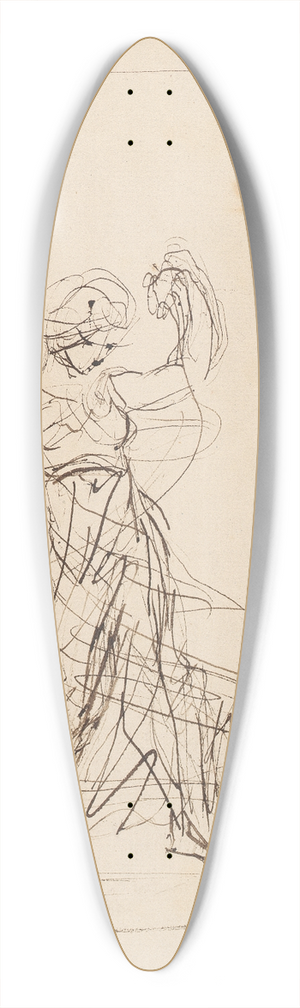 Sir Joshua Reynolds - Dancing Woman 39.3 inch art pintail longboard deck