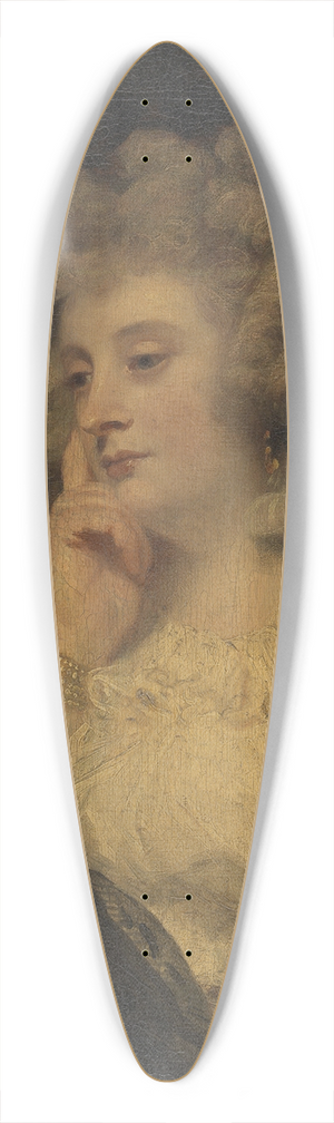 Sir Joshua Reynolds - Mrs Jane Braddyll 39.3 inch art pintail longboard deck