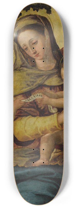 After Agnolo Bronzino - Holy Family with Saint John the Baptist 8.25 inch art skate deck