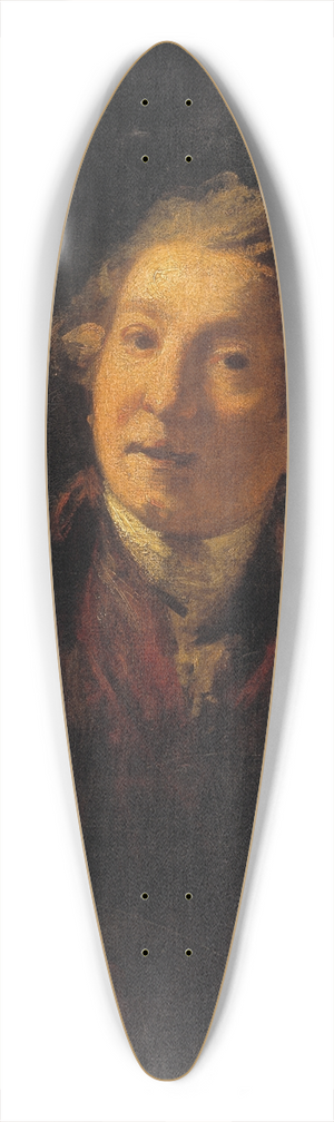 Sir Joshua Reynolds - Self Portrait of the Artist as a Deaf Man 39.3 inch art pintail longboard deck