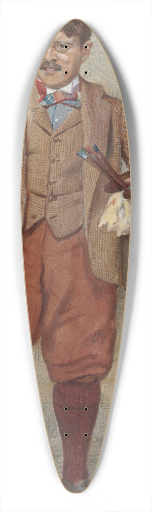 Sir Leslie Mathew Ward - Edwin Austin Abbey 39.3 inch art pintail longboard deck Sir Leslie Mathew Ward - Edwin Austin Abbey 39.3 inch art pintail longboard deck