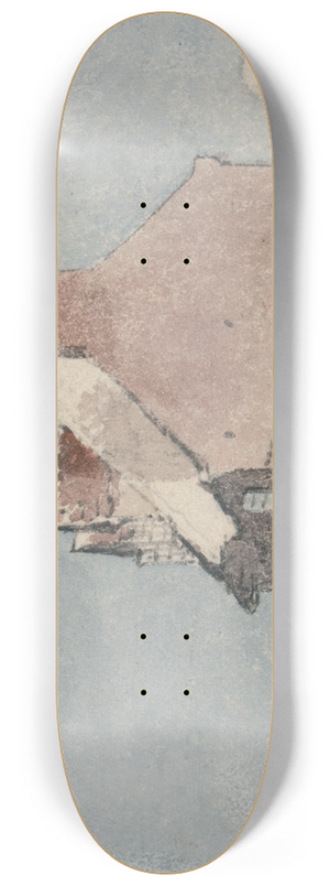 David Cox - Cottage at Northfleet, Kent 8.25 inch art skate deck David Cox - Cottage at Northfleet, Kent 8.25 inch art skate deck