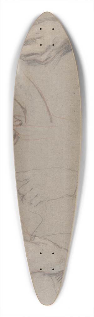 Sir Peter Lely - Studies of Hands 39.3 inch art pintail longboard deck