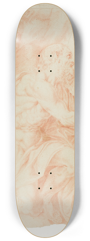 After Agostino Carracci - Saint Jerome 8.25 inch art skate deck