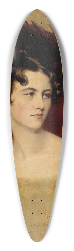 Sir Thomas Lawrence - Presumed portrait of Princess Clementine of Metternich 39.3 inch art pintail longboard deck