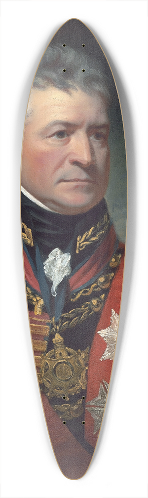 Sir William Beechey - Lieutenant-General Sir Thomas Picton 39.3 inch art pintail longboard deck