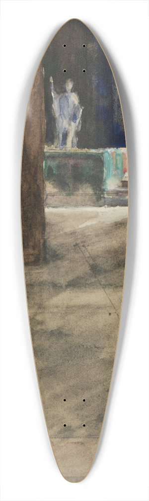 Sir William Eden - Church Interior 39.3 inch art pintail longboard deck