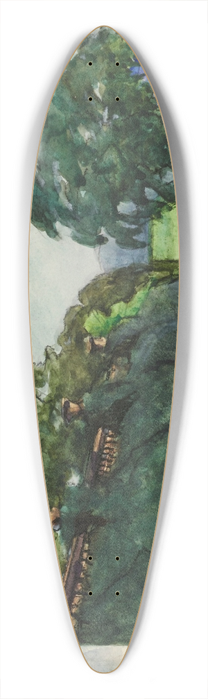 Sir William Eden - Study 39.3 inch art pintail longboard deck