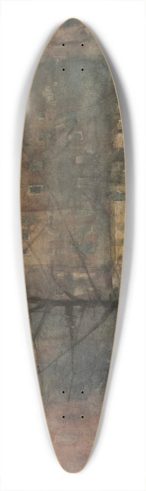Sir William Eden - Study 39.3 inch art pintail longboard deck