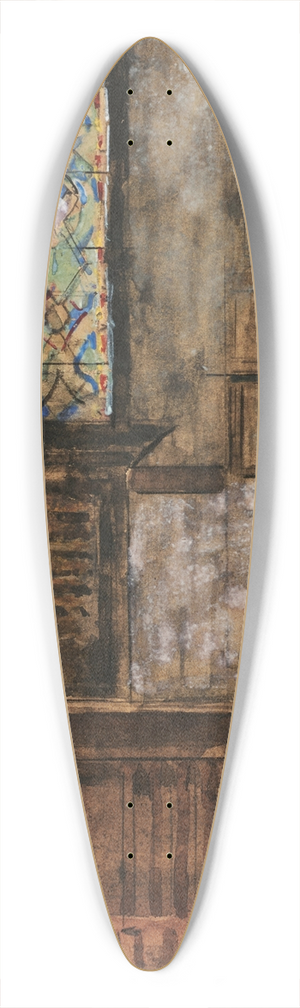 Sir William Eden - Study 39.3 inch art pintail longboard deck