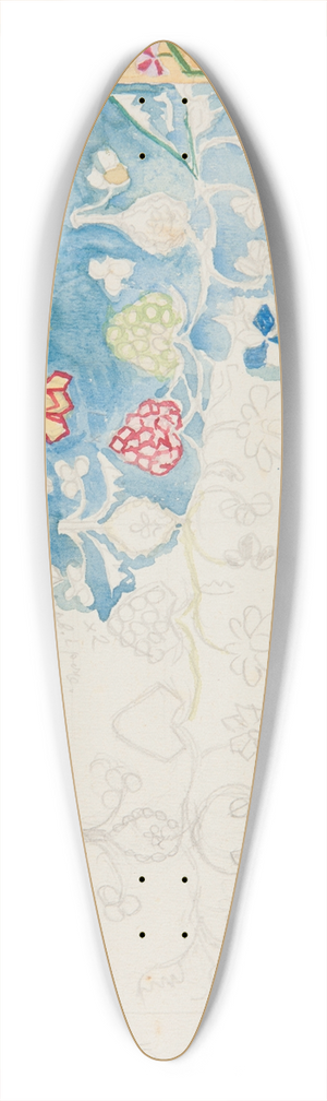 Sofija Paraszczuk - Przerys wzoru z kilimu ukraiskiego 39.3 inch art pintail longboard deck