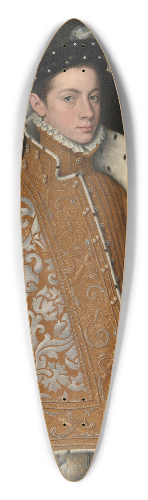 Sofonisba Anguissola - Portrait of Prince Alessandro Farnese (1545-1592), later Duke of Parma and Piacenza 39.3 inch art pintail longboard deck