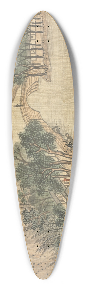 Song Xu - Lshan Hui 39.3 inch art pintail longboard deck