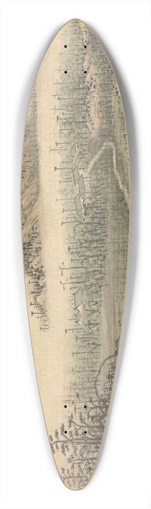 Song Xu - Mt. Biyan (Green Cliff) 39.3 inch art pintail longboard deck Song Xu - Mt. Biyan (Green Cliff) 39.3 inch art pintail longboard deck