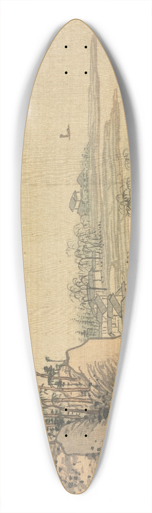 Song Xu - Xiaomei 39.3 inch art pintail longboard deck