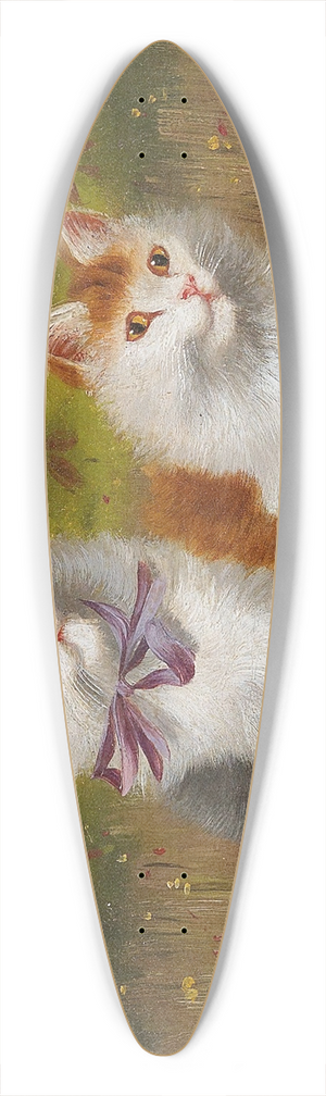 Sophie Sperlich - Two Kittens 39.3 inch art pintail longboard deck