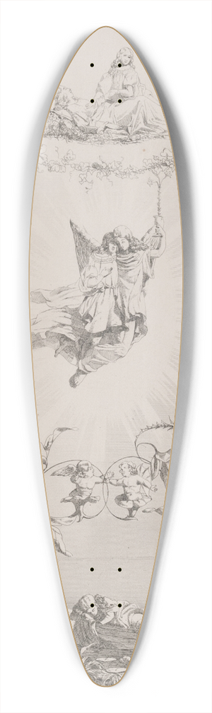 Sophus Schack - Sorgen 39.3 inch art pintail longboard deck