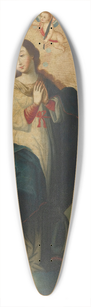South American School - Immaculada 39.3 inch art pintail longboard deck