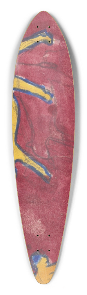 Spencer Frederick Gore - Cave of the Golden Calf; Study for Mural of Calf and Worshipping Figures 39.3 inch art pintail longboard deck Spencer Frederick Gore - Cave of the Golden Calf; Study for Mural of Calf and Worshipping Figures 39.3 inch art pintail longboard deck