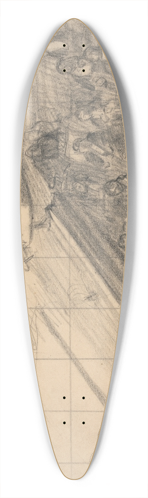 Spencer Frederick Gore - The Alhambra Theatre, On the Sands 39.3 inch art pintail longboard deck Spencer Frederick Gore - The Alhambra Theatre, On the Sands 39.3 inch art pintail longboard deck