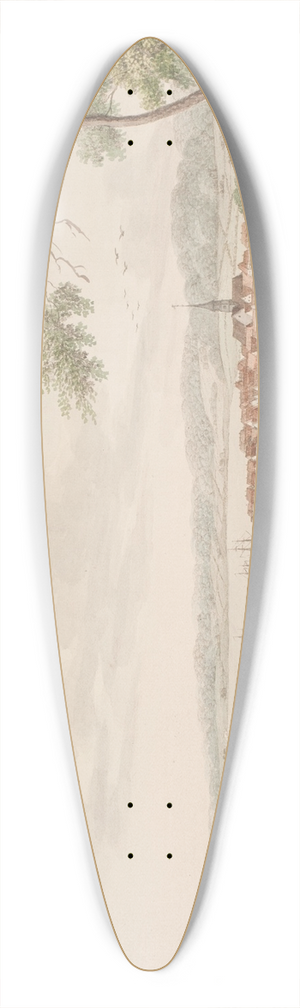Sren L. Lange - Apenrade 39.3 inch art pintail longboard deck