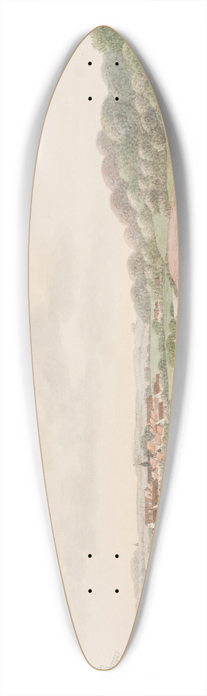 Sren L. Lange - Christiansfeld, fra den stlige side 39.3 inch art pintail longboard deck