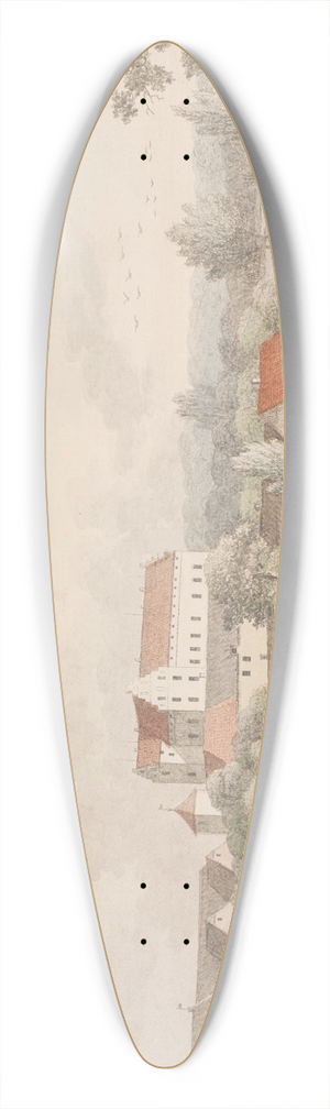 Sren L. Lange - Gisselfeld 39.3 inch art pintail longboard deck