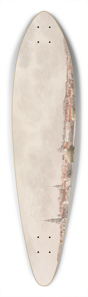 Sren L. Lange - Odense p Fyn, fra den stlige side 39.3 inch art pintail longboard deck