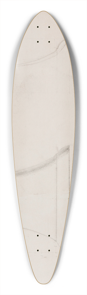 Stanisaw Cercha - Szkic dzwonu 39.3 inch art pintail longboard deck