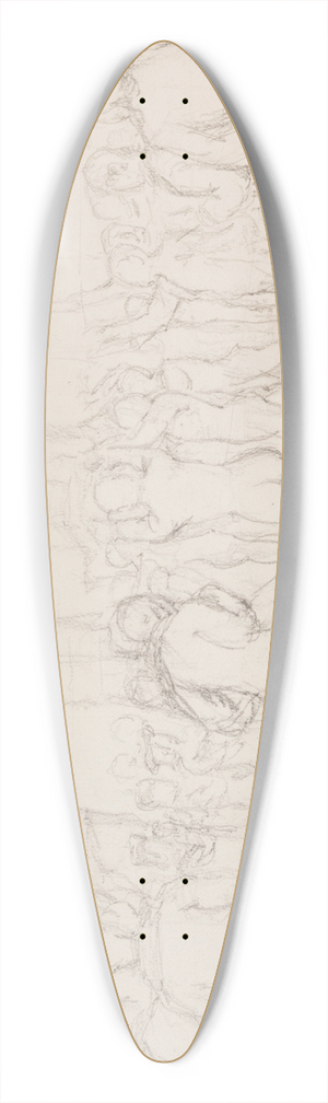 Stanisaw Cercha - Szkic historyczny 39.3 inch art pintail longboard deck
