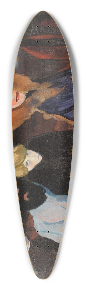 Stanisaw Ignacy Witkiewicz - Composition with five figures 39.3 inch art pintail longboard deck