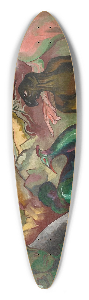 Stanisaw Ignacy Witkiewicz - Self-portrait with a pipe 39.3 inch art pintail longboard deck