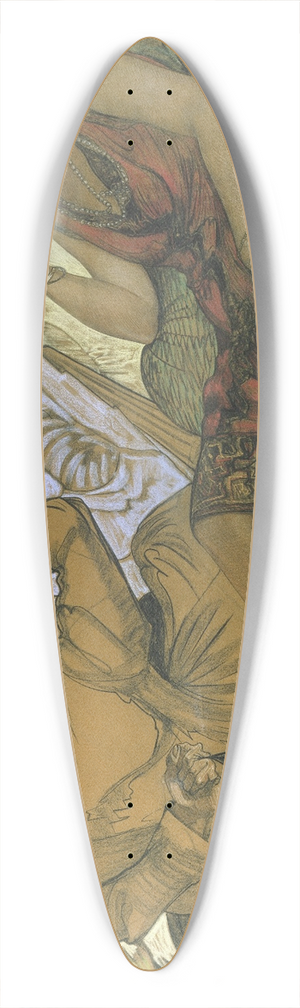 Stanisaw Ignacy Witkiewicz - Womans duplicity  Self-portrait with a portrait of Maryla Grossmanowa 39.3 inch art pintail longboard deck