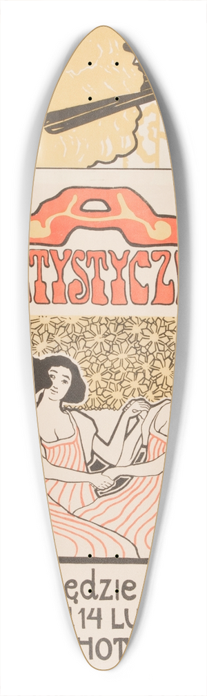 Stanisaw Kamocki - Bal Artystyczny w sali Hotelu Saskiego 39.3 inch art pintail longboard deck