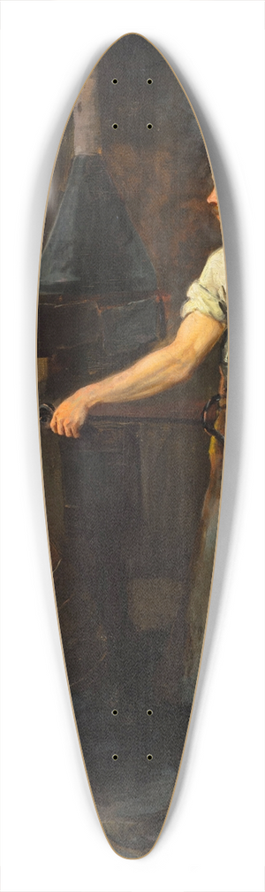 Stanisaw Lentz - In the smithy 39.3 inch art pintail longboard deck