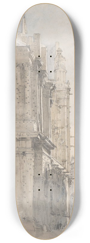 David Cox - St. Eustache, Paris 8.25 inch art skate deck David Cox - St. Eustache, Paris 8.25 inch art skate deck